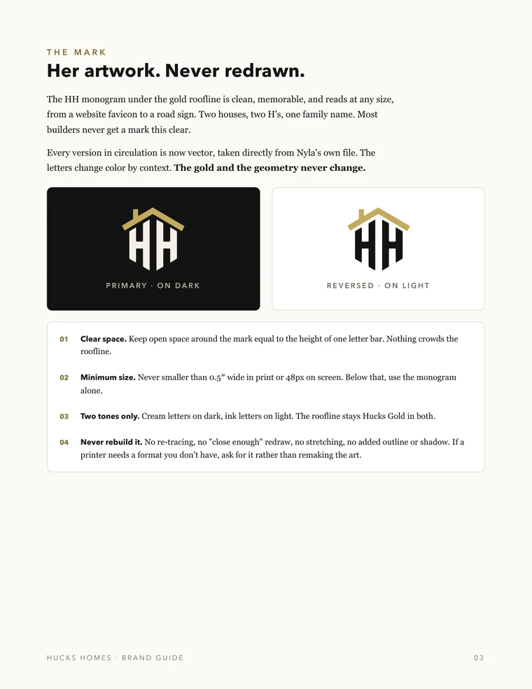 Logo usage rules page