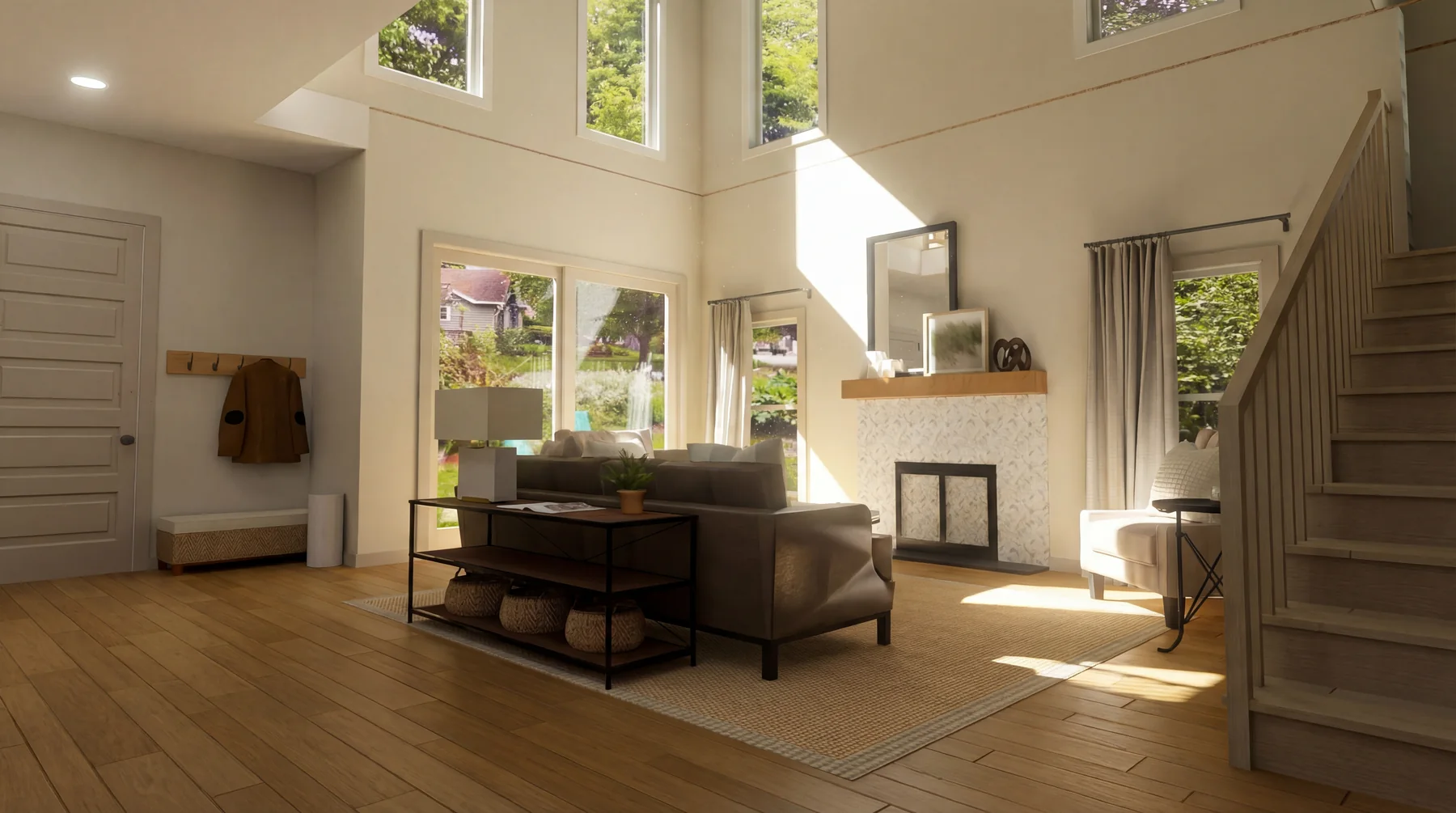 Photoreal interior rendering of Scioto Villas